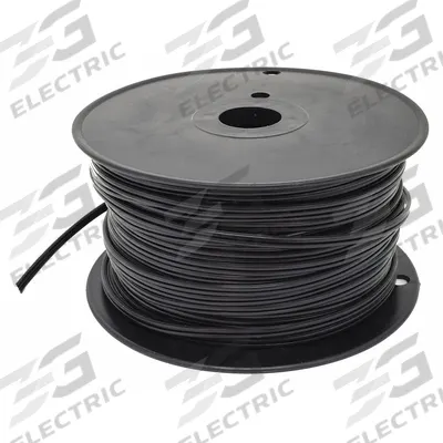 APPROVED VENDOR Lamp Cord: SPT-1, 18 AWG Conductor Size, 2 Conductors, Black, 250 ft Lg - Lamp Cords