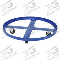 APPROVED VENDOR Drum Dolly: 900 lb Load Capacity, For 55 gal Container Capacity, Round, (4) Swivel (MPN DRUM-SP-28-9-H). Key specifications — Caster/Wheel Configuration: (4) Swivel; For Container Capacity: 55 gal; Deck Shape: Round; Brand: APPROVED VENDOR.
