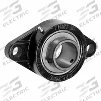 TIMKEN Flange Mount Bearing: Radial Ball, 15 mm Bore, Cast Iron, Set Screws, 113 mm Lg, 33.3 mm Wd (MPN UCFL202). Key specifications — Bore Type: Cylindrical; Brand: TIMKEN; Lubricant Material: NLGI 2 Lithium Complex Grease; Mounting Bolt Size: M10; Split Housing: Not Split; System of Measurement: Metric.