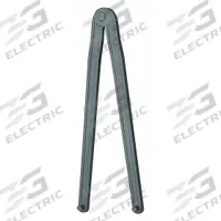 GEDORE Pin Spanner Wrench: 432 mm, 3/16 in Pin Dia, 9 in Overall Lg, 1/4 in Pin Lg, 1/8 in Hook Dp (MPN 44 5). Key specifications — attr309823: 432 mm; attr309829: No; attr309833: Round; attr324942: GEDORE.