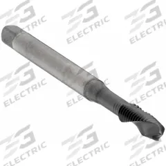 WIDIA GTD Spiral Flute Tap: #10-32 UNF, H3 / 3B, 2 Flute, Plug Chamfer, TiN+CrC/C Coated Cobalt (MPN GT725016)