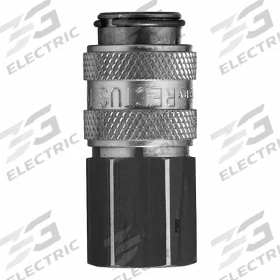 PARKER Quick Connect Socket: 3/8 in Body Size, 1/4 in Hose Fitting Size, 1/4"-18 Thread Size - Industrial Interchange Brass Quick-Connect Air Coupling Bodies
