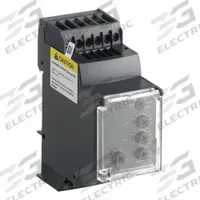 SCHNEIDER Phase Monitor Relay: DIN-Rail Mounted, 5 A Current Rating, 208 to 480V AC (MPN RM35TF30). Key specifications — Monitored Parameters: Phase Sequence; Manufacturer Part Number: RM35TF30; Brand: SCHNEIDER.