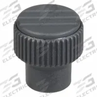 Hand Knob: Knurled, Plastic w/ Steel Thread, M6 Thread, 10 mm Thread Lg, 21 mm Dia, Gray (MPN K0247.106). Key specifications — Brand: KIPP; Color: Gray.
