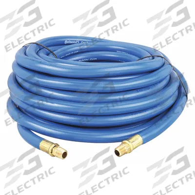 CONTINENTAL Air Hose: 3/8 in Hose Inside Dia., Blue, 3/8 in MNPT x 3/8 in MNPT - PVC Air Hose Assemblies with PVC Cover