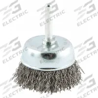 APPROVED VENDOR Cup Brush: Crimped Steel, 2 1/4 in Brush Dia, 1/4 in Shank, 0.014 in Fill Dia (MPN 66252838860). Key specifications — Brand: APPROVED VENDOR.