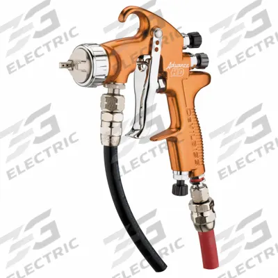 DEVILBISS Spray Gun Kit: 8 in to 12 in, 1/4 in Air Inlet Size - Conventional Spray Guns