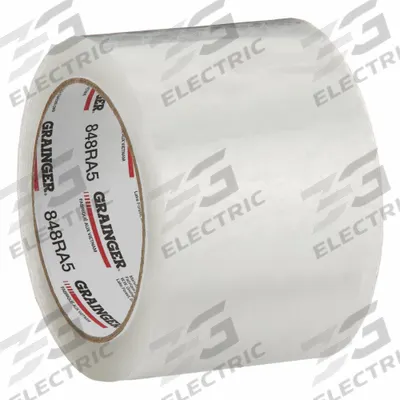 GRAINGER Acrylic Packing Tape: 2.5 mil Tape Thick, 3 in x 55 yd, 3 in, Clear, SD - Medium-Duty Acrylic Tape