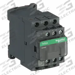 SCHNEIDER IEC Magnetic Contactor: Non-Reversing, 3 Poles, 3NO Contacts, 9 A, 24V DC Coil (MPN LC1D09BD). Key specifications — Brand: SCHNEIDER; Integrated Surge Suppression: Yes.