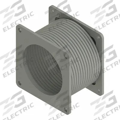 HOFFMAN Wireway Flexible Fitting: 4 in Wd, 4 in Ht, 4 in Lg - Flexible Fittings for Dust-Tight Wireways