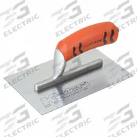 KRAFT TOOL Finishing Trowel: Blade Material Carbon Steel, Blade Shape Square, 3 in Blade Wd (MPN PL407PF). Key specifications — attr1008665: Camel Back; attr1005004: KRAFT TOOL; attr1008664: ProForm.