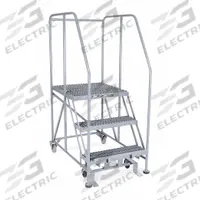 COTTERMAN Mobile Work Platform: 2.5 ft Platform Ht - Max, 24 in x 36 in, Steel, 800 lb Load Capacity (MPN 3WP2436RA3B4B8AC1P6). Key specifications — Folding: Not Foldable; Mobility: Rolling; Components Included: Rubber Foot Pads; Use Location: Indoor; Brand: COTTERMAN; Color: Gray; Height Adjustability: Fixed Height; Includes Handrails: Handrails Included.