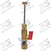 UNIWELD Valve Core Remover: 3 7/8 in Lg, Brass/Stainless Steel, 1/4 in Female UNF Right-Hand (MPN MECT14). Key specifications — Application: Charging; Includes: Extractor Rod; Product Type: Valve Core Remover; Brand: UNIWELD; Body Material: Stainless Steel; Manufacturer Part Number: MECT14.