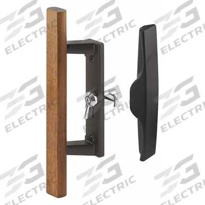 PRIME-LINE Sliding Door Lock: 2 1/8 in Lg, 2 in Wd - Recessed Handles for Sliding Doors