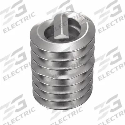 HELI-COIL Helical Insert: Tanged Tang Style, Free-Running, #4-40 Thread Size, Plain - Free-Running Tanged Helical Inserts