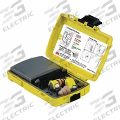 3M PELTOR Electronic Ear Plug: 31 dB NRR, Wireless Radio, Listen, 3M PELTOR (MPN LEP-200). Key specifications — Earplug Shape: Multiple; Intrinsically Safe: No; Connection Type: Wireless Radio; Earplug Color: Yellow; Two-Way Radio Communication Type - MERCH: Listen Only; Includes: Antenna; Brand: 3M PELTOR.