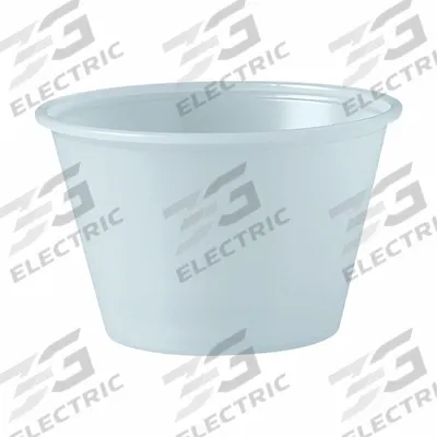 DART Cups: 4 oz Capacity, Clear, Medium-Wt, Plastic - Plastic Portion Cups