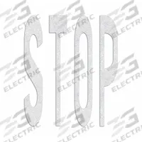 RAE Preformed Thermoplastic Pavement Markings: Stop, White, 8 ft Lg, 6 1/8 ft Wd (MPN PR-TH-3624). Key specifications — Legend: Stop; Brand: RAE; Color: White; Adhesion Method: Hand Torch; Material: Thermoplastic.
