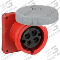 HUBBELL Pin and Sleeve Receptacle: Orange, 480V AC, Three Phase, 30 A, 3 Pole, 4 Wire, IEC Grounding (MPN HBL430R7W). Key specifications — Brand: HUBBELL.