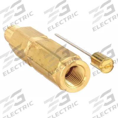WEKSLER Pressure Gauge Snubber: Brass, Piston, Brass NPT, 3,000 psi Max. Pressure - Piston-Type Snubbers for Air, Water & Steam