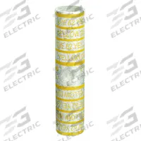 APPROVED VENDOR Open Barrel Splice: 250 kcmil Wire Size, Yellow Code, 3.41 in, Copper Barrel, 62 Die (MPN 22EZ39). Key specifications — Die Code: 62; Brand: APPROVED VENDOR; Color Code: Yellow.