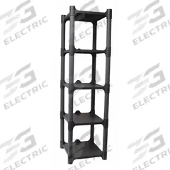 APPROVED VENDOR Plastic Shelving: 13 in x 15 in, 48 in Overall Ht, 5 Shelves, Corrosion-Resistant (MPN 190165). Key specifications — attr37427: Corrosion-Resistant; attr37423: Press-Fit; attr37431: Polypropylene; attr37432: Polypropylene; attr33754: APPROVED VENDOR.