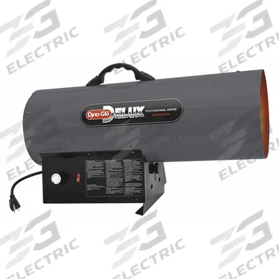 DYNA-GLO Portable Gas Torpedo Heater: 150,000 BtuH Heating Capacity Output - Direct-Fired Portable Gas Torpedo Heaters