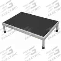 COTTERMAN Work Platform: 14 in Platform Ht - Max, 19 in Platform Wd, 24 in Platform Dp, Adj Ht (MPN 1SAWP1924A8 A9-14 B1 P1). Key specifications — Brand: COTTERMAN; Color: Silver; Tread Type: Antifatigue Mat.
