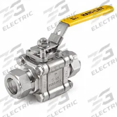 HAM-LET Manual Two-Way Ball Valve: 3/8 in, Stainless Steel, Straight, Compression x Compression (MPN H-500-SS-L-3/8). Key specifications — Brand: HAM-LET; Handle: Locking Lever.
