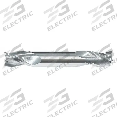 APPROVED VENDOR Square End Mill: Carbide, Double End, 3 Flute, 7/16" Mill Dia, 9/16" LOC - Double-End Carbide Square End Mills