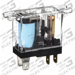 OMRON Flange Mount Relay: Surface (Top Flange) Mounted, 10 A Current Rating, 12V DC, SPST-NO (MPN G2R-1A-T-DC12). Key specifications — Brand: OMRON; Base Type: Square; Mounting Style: Top Flange; Electrical Connection: Quick-Connect; Manufacturer Part Number: G2R-1A-T-DC12; Operating Current: 10 A at 30V DC (Resistive Load); Series: G2R Power Series.