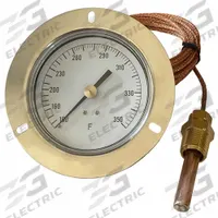 APPROVED VENDOR Analog Panel Mount Thermometer: 100°F to 350°F, ±1°F Scale Division, 3.5 in Dial Dia (MPN 12U623). Key specifications — Brand: APPROVED VENDOR; Accuracy: ±1 °F Scale Division.