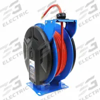 Slow Return Air/Water Hose: 50 ft. (3/8 I.D.), 3/8 in MNPT x 3/8 in MNPT, 300 psi Max Op Pressure (MPN M3D-SSAW3850-H). Key specifications — Reel Color: Blue; Hose Capacity: 50 ft. (3/8 I.D.); Swivel Material: Brass; Hose End Configuration: 3/8 in MNPT x 3/8 in MNPT; Brand: MACNAUGHT.