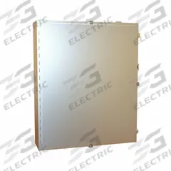 HAMMOND Electrical Enclosure: Stainless Steel, 36 in x 30 in x 8 in, NEMA 12/13/3R/4/4X, w/Panel (MPN 1418N4SSM8). Key specifications — Brand: HAMMOND; Closure Method: Clamps; Enclosure Material: Stainless Steel; Knockouts: Not Included; Includes Inner Panel: with Inner Panel Included.
