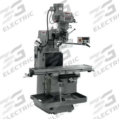 JET Vertical Milling Machine: JTM-1254VS, Belt Drive, 5 hp - Variable-Speed Vertical Milling Machines
