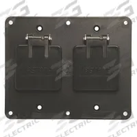 LEGRAND Outlet Box Plate: Portable Outlet Box Cover, Portable Outlet Boxes, 2 Gangs, 3R, Black (MPN 3263WBK). Key specifications — Color: Black; Brand: LEGRAND.