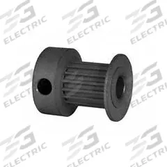 DAYTON Timing Pulley: Modified Curvilinear, Fixed, For GT Timing Belt Section, For 9 mm Belt Wd (MPN 16-2P09M6CA4). Key specifications — Brand: DAYTON; Finish: Clear Anodized; For Belt Series: Powerhouse®.