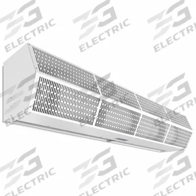 BERNER Unhtd 14"H 75"W 15"D Alumin Air Curtain: Ambient Air, Std Profile, For 6 ft Opening Wd - Ambient Sanitation-Certified Air Curtains