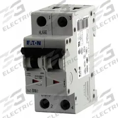EATON IEC Supplementary Protector: 25 A Amps, 96V DC, 15kA at 277/480V AC, Lug, FAZ, 277/480V AC, C (MPN FAZ-C25/2). Key specifications — Terminal Connection: Lug; AC Voltage Rating: 277/480V AC; Curve Type: C; DC Voltage Rating: 96V DC; Max. AIR Rating: 15kA at 277/480V AC; Series: FAZ; Brand: EATON.