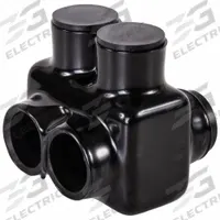 POLARIS Multitap Connector: 2 Port, Double-Sided Entry, 6 AWG – 250 kcmil Wire Size, Black (MPN IT-250B). Key specifications — Body Material: Aluminum; Brand: POLARIS.