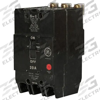 GE Molded Case Circuit Breaker: 35 A Amps, 18kA at 277/480V AC, Fixed, Lug - TEY-Frame GE Molded Case Circuit Breakers