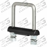 CURT Anti-Rattle Hitch Clamp: 1 in Overall Lg, 4 3/4 in Overall Wd, 5 in Ht, 1 in Thick, (2) Nuts (MPN 45367)