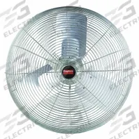 DAYTON Mounted Fan: 30 in Blade Dia, 115/230V AC, 1/2 hp Motor HP, Wall Mount, Non-Oscillating (MPN 1VCG2). Key specifications — Brand: DAYTON; Voltage: 115/230V AC; Number of Speeds: 1; Fan Mounting Location: Wall; Oscillation: Non-Oscillating; Mounting Type: Bracket.