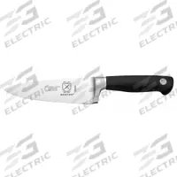 MERCER CUTLERY Chef Knife: Taper Ground Edge, 6 in Overall Lg, Steel Blade, Santoprene Handle, Black (MPN M20606). Key specifications — Sub-brand: Genesis; Brand: MERCER CUTLERY; Blade Material: Steel; Blade Type: Taper Ground Edge; Forged/Stamped: Forged; Handle Color: Black; Handle Material: Santoprene; Knife Type: Chef's Knife.