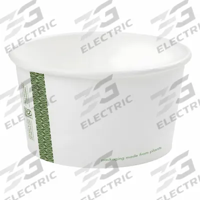 NOVOLEX Soup Container: 12 oz Capacity, 2 3/8 in Ht, 4 1/2 in Wd, 2 3/8 in Dp, 4 1/2 in Dia - Round Paper Containers