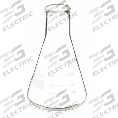 APPROVED VENDOR Erlenmeyer Flask: 250 mL, Colorless, Conical - Glass Erlenmeyer Flasks