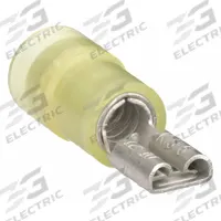 GRAINGER Wire Disconnect: Female Socket, Yellow, Nylon, Partial Coverage, 12 AWG – 10 AWG Wire Size (MPN 24C856). Key specifications — attr1307035: GRAINGER; attr1307036: 24C856.