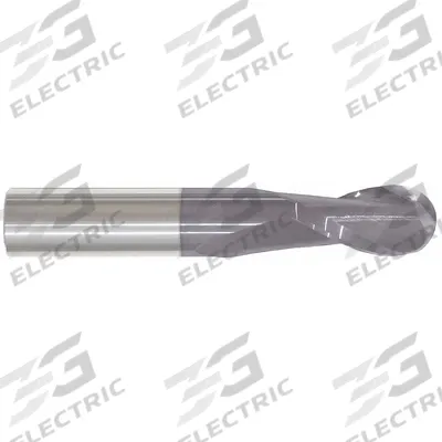 APPROVED VENDOR Ball End Mill: Carbide, AlTiN Coated, 2 Flute, 5/64" Mill Dia, 1/4" LOC - General Purpose Carbide Ball End Mills