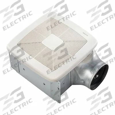 BROAN Exhaust Fan: Ceiling, 80 cfm Max, 0.3 sones, 1 Speed - Standard Bathroom Exhaust Fans
