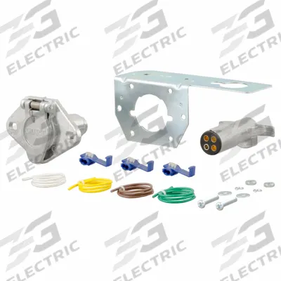 CURT Automotive Electrical Plug: 4-Way, Plastic, Trailer and Tow Vehicle - Fleet and Vehicle Maintenance